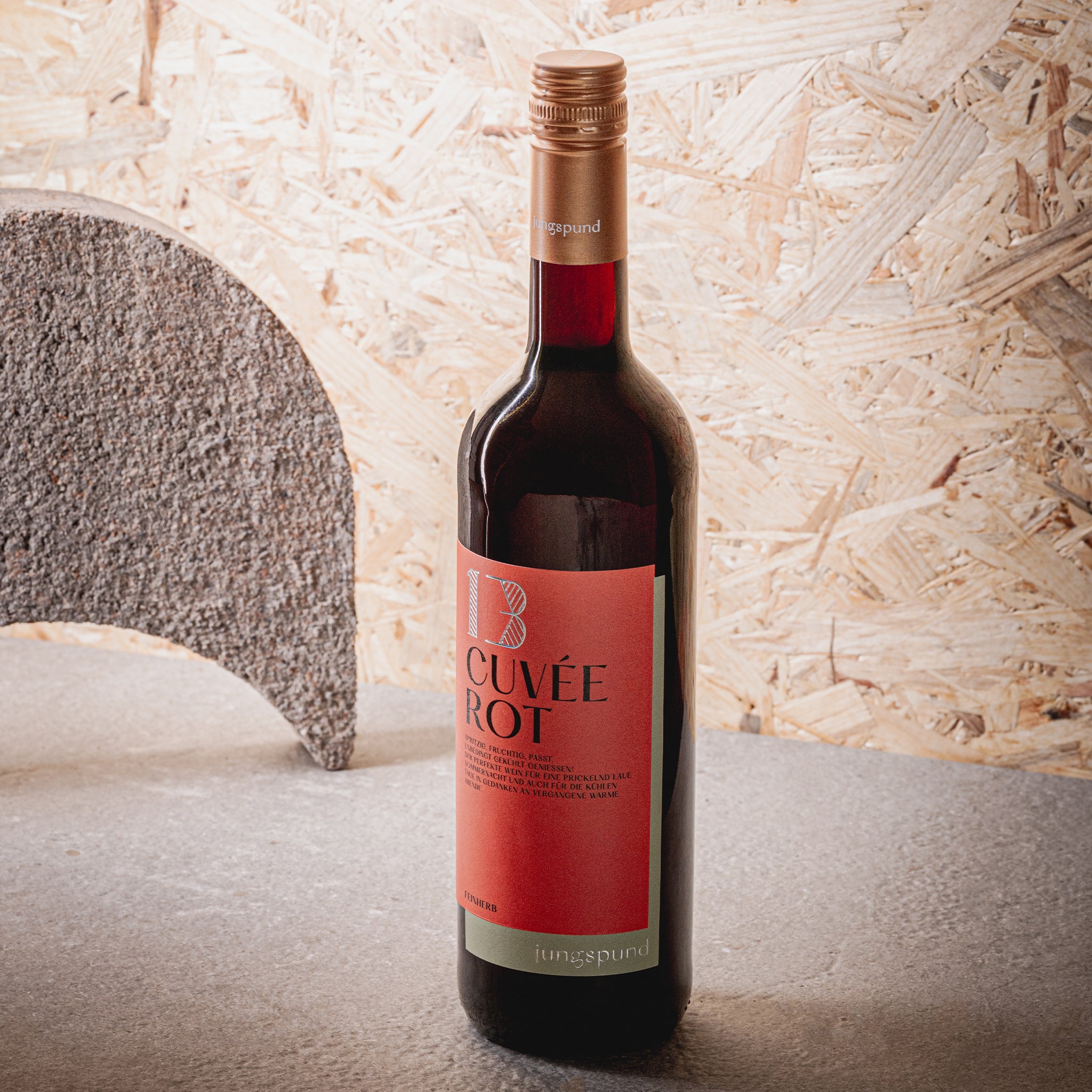 jungspund 13 Cuvée Rot QbA feinherb Rotwein