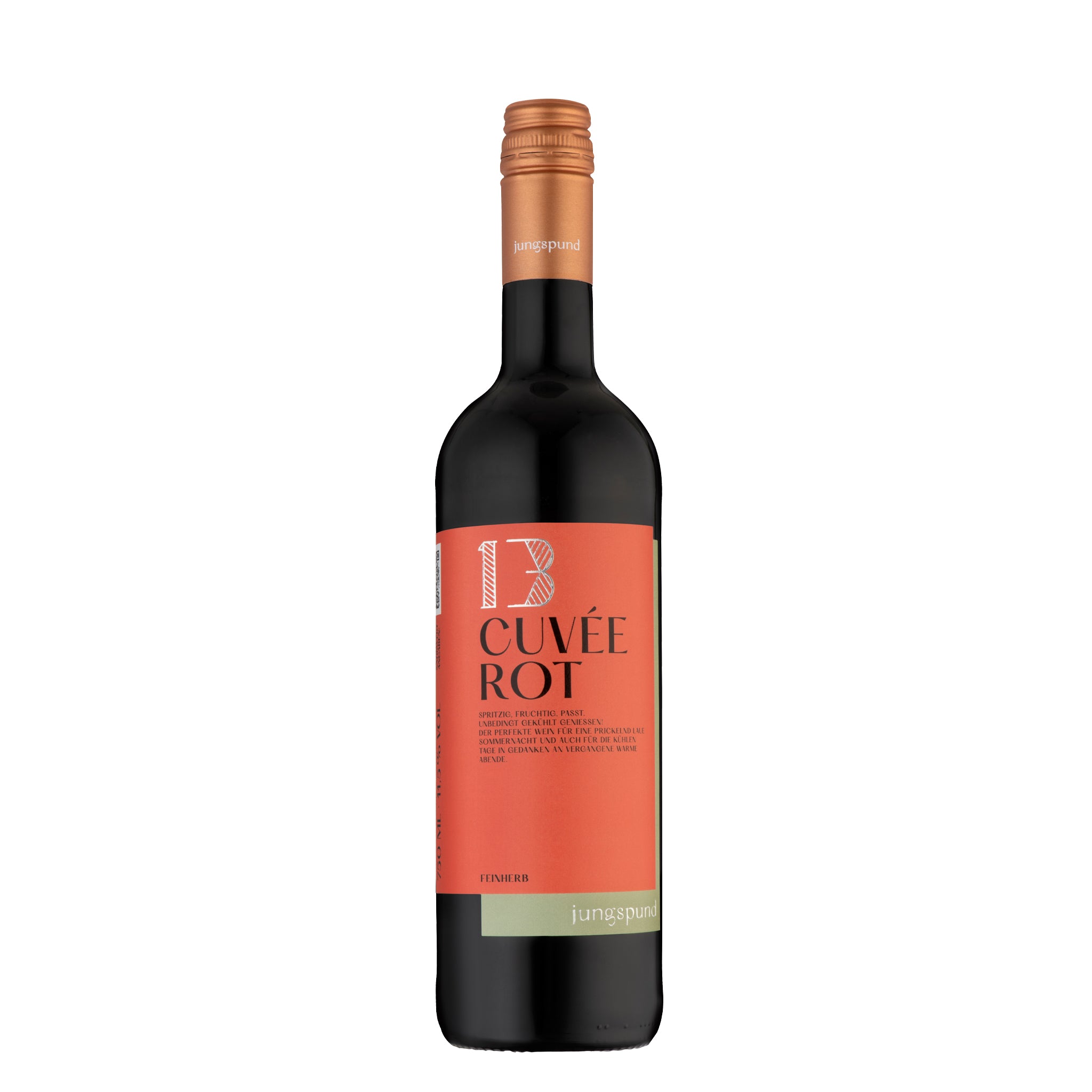 jungspund 13 Cuvée Rot QbA feinherb Rotwein