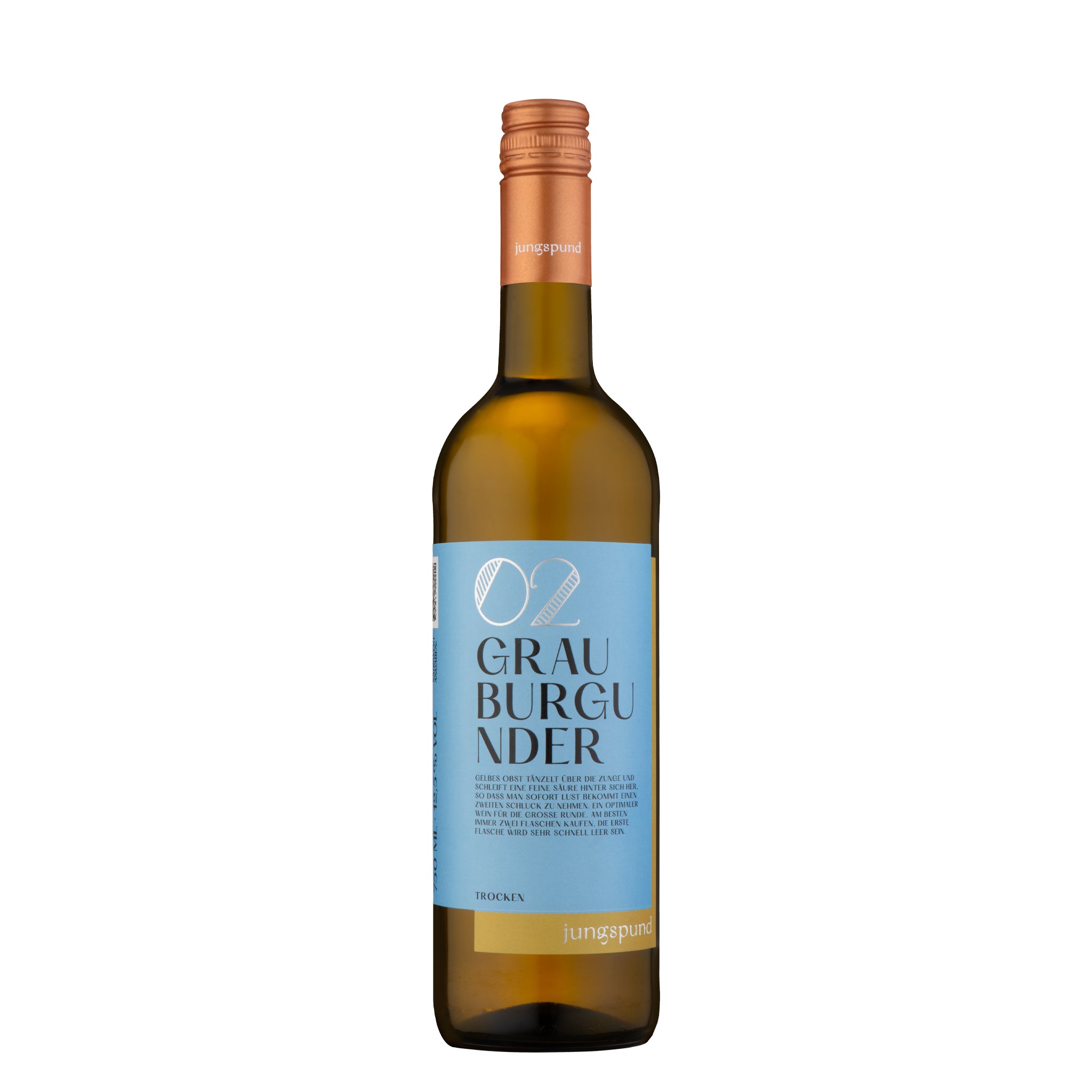 jungspund 02 Grauburgunder QbA trocken Weißwein