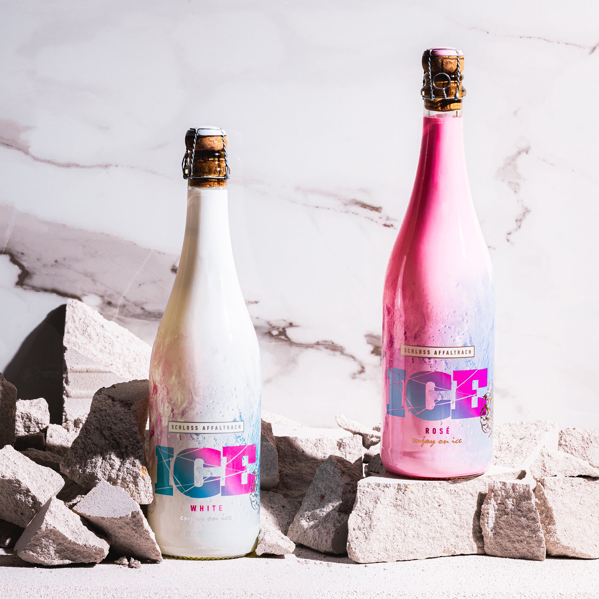 Schloss Affaltrach ICE Sekt Rosé und White