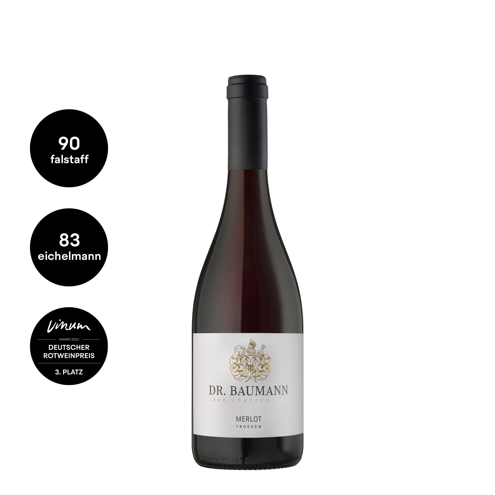 Weingut Dr. Baumann Merlot QbA trocken Rotwein