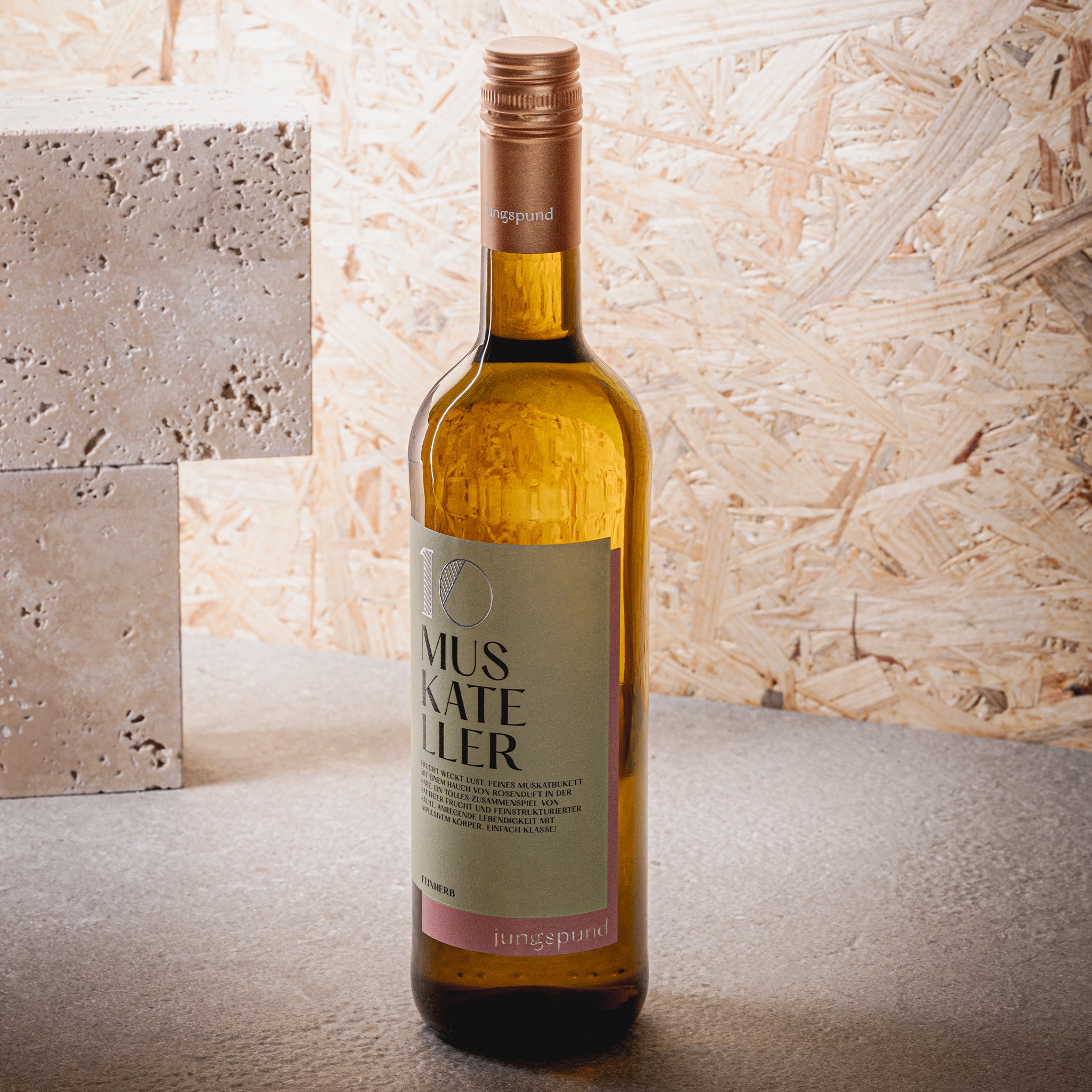 jungspund 10 Muskateller QbA feinherb Weißwein