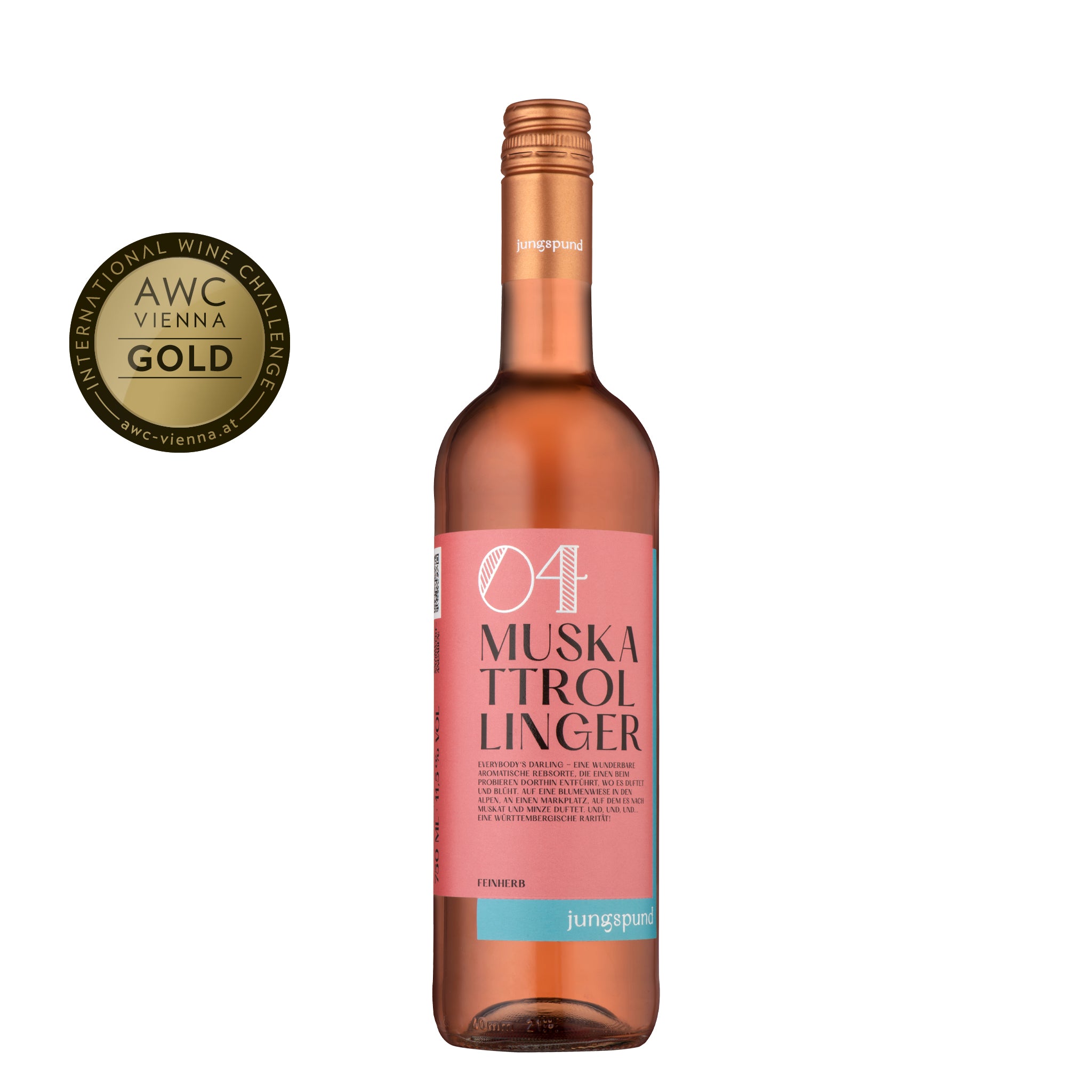 jungspund 04 Muskattrollinger Rosé QbA feinherb