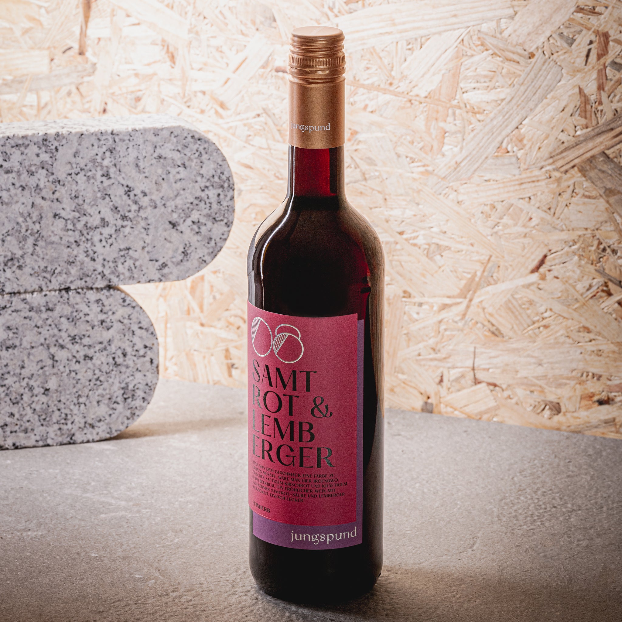 jungspund 08 Samtrot mit Lemberger QbA feinherb Rotwein