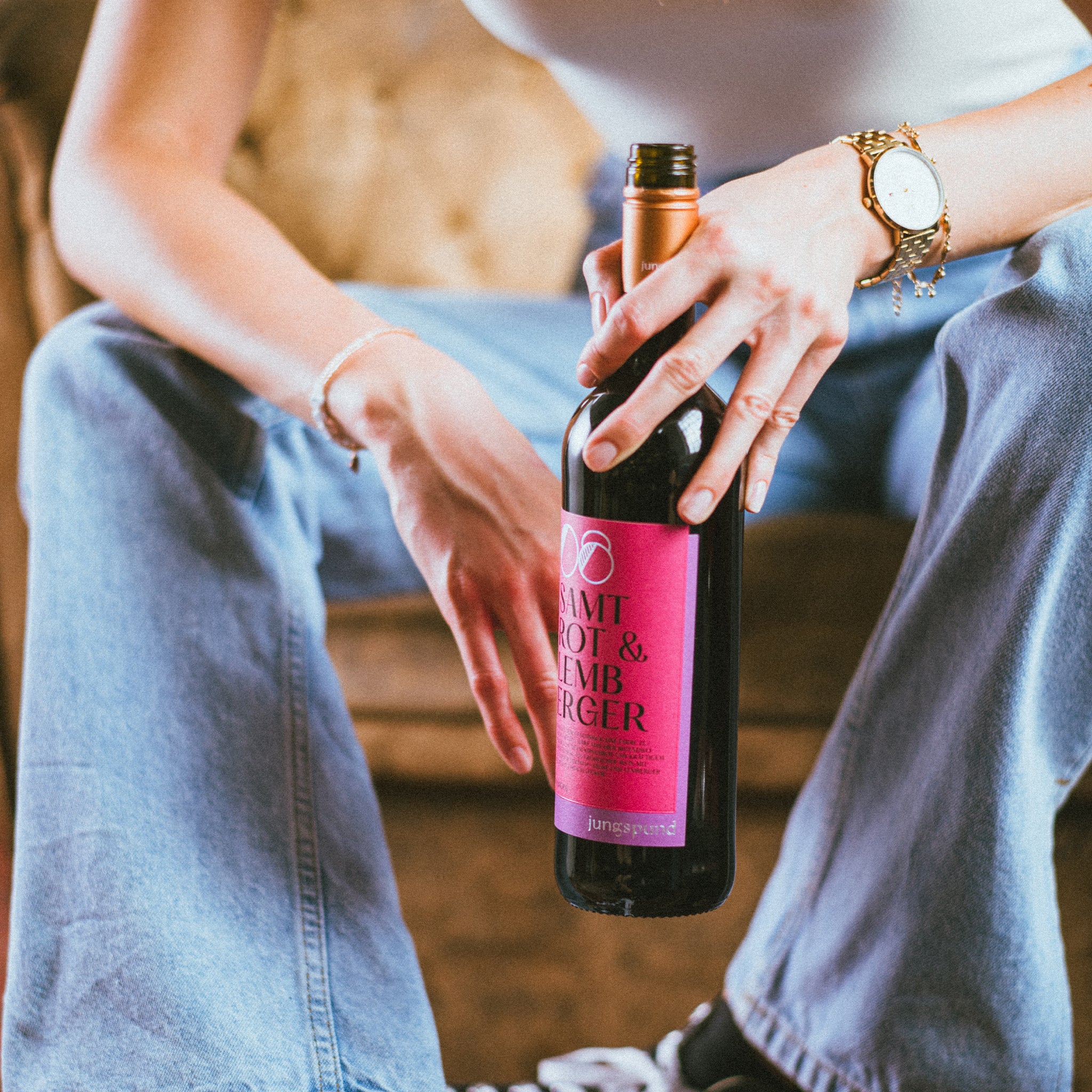 jungspund 08 Samtrot mit Lemberger QbA feinherb Rotwein