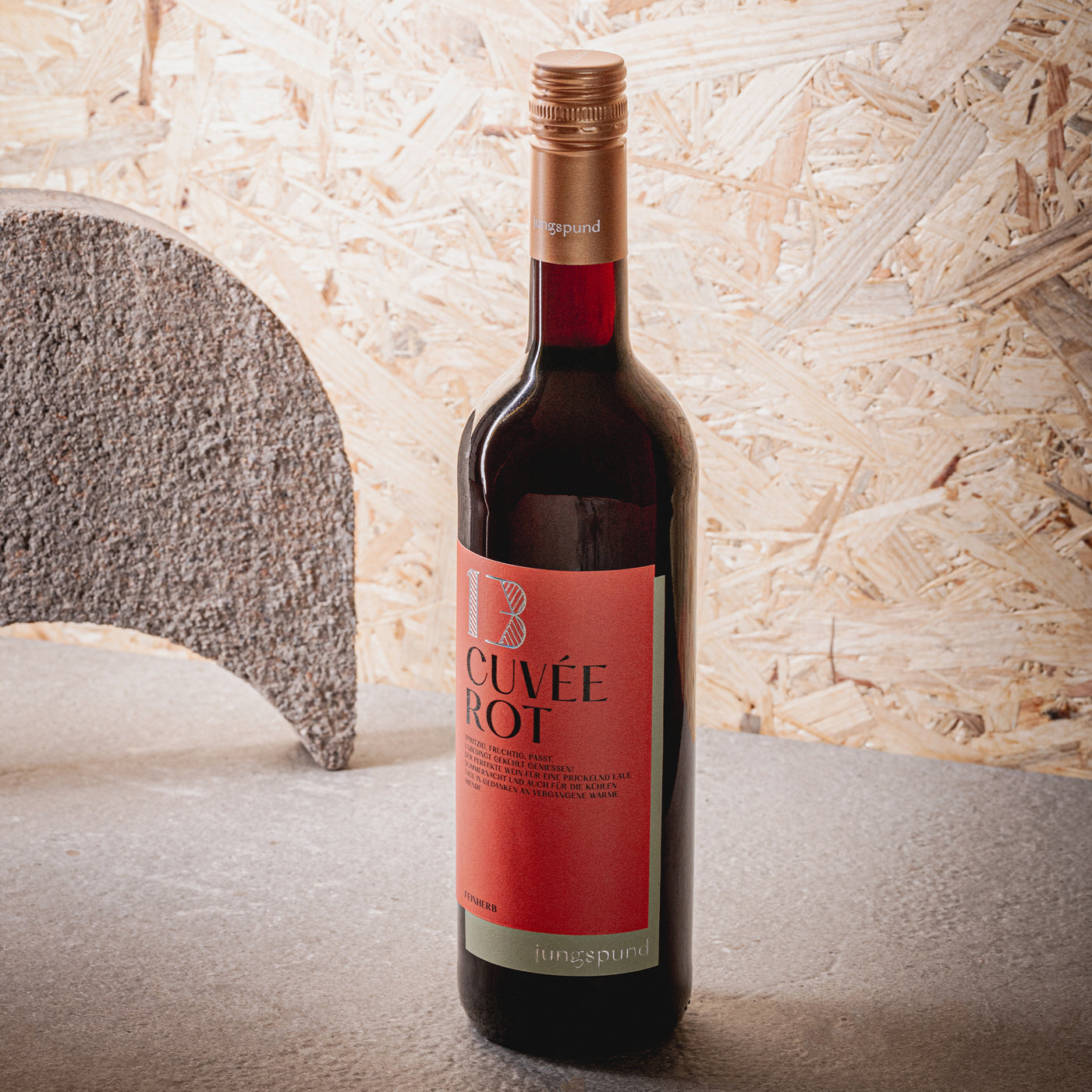 jungspund 13 Cuvée Rot QbA feinherb Rotwein