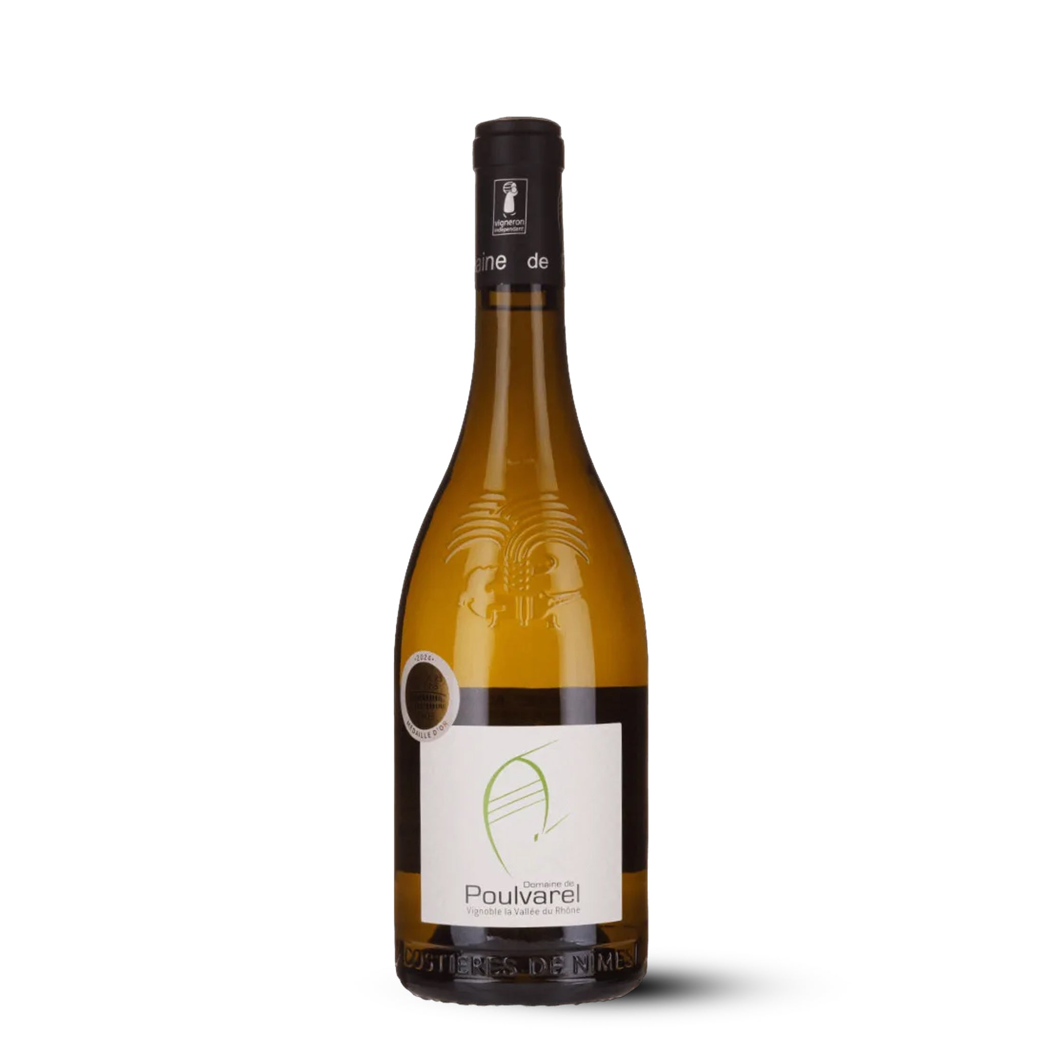 Blanc Costières de Nimes AC. Domaine de Poulvarel
