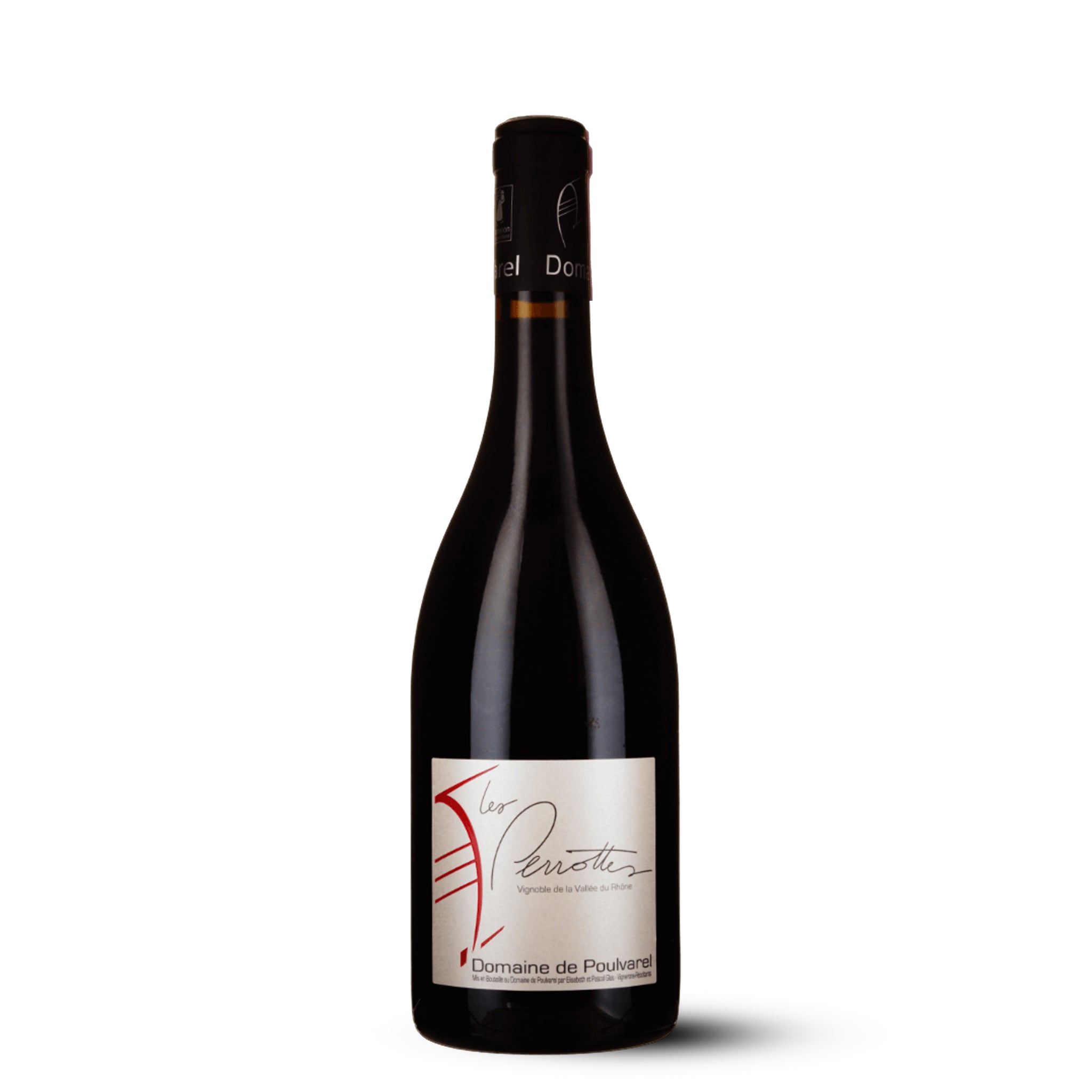 Les Perrottes Rouge Costières de Nîmes AC. Domaine de Poulvarel