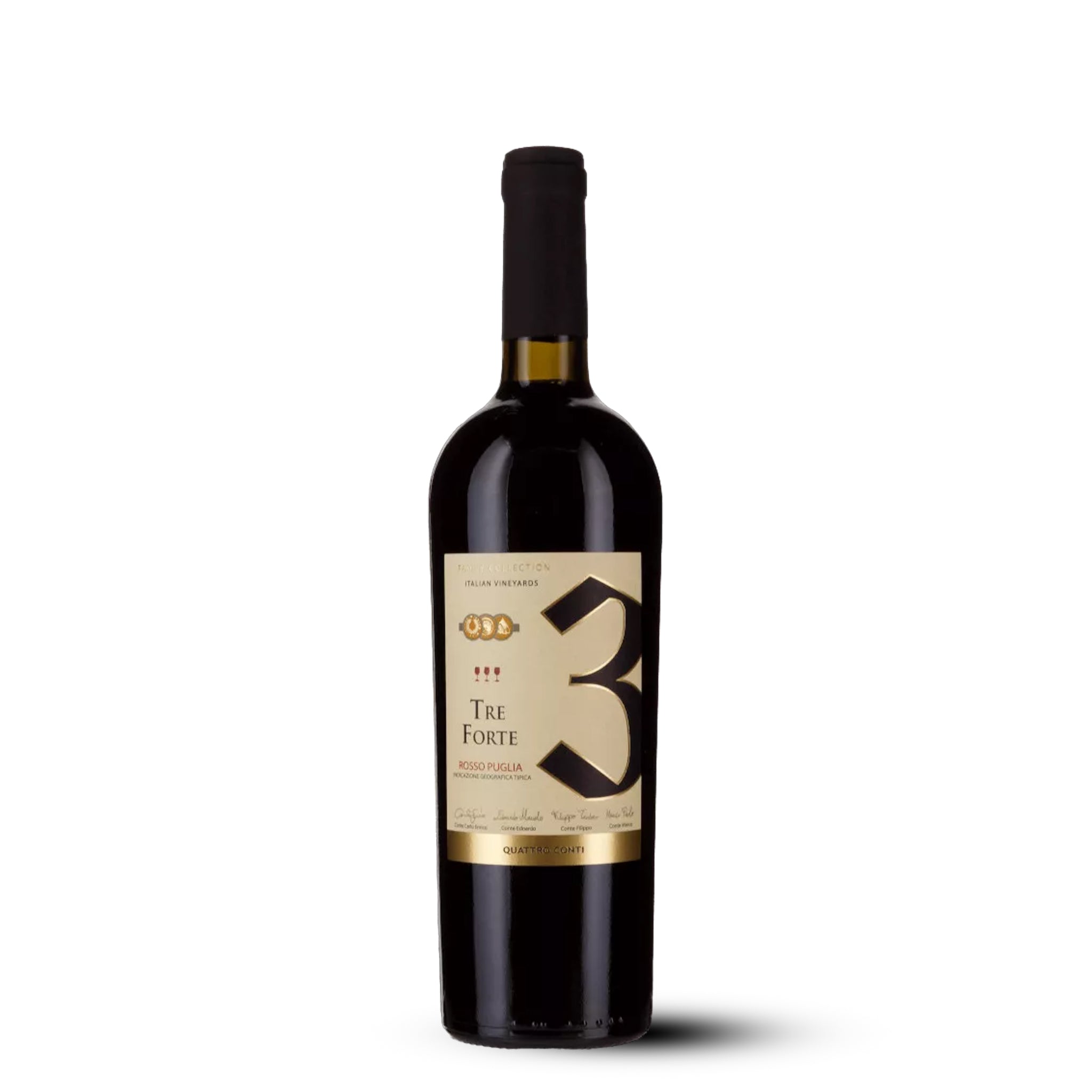 TRE FORTE Rosso Puglia IGT. Quattro Conti