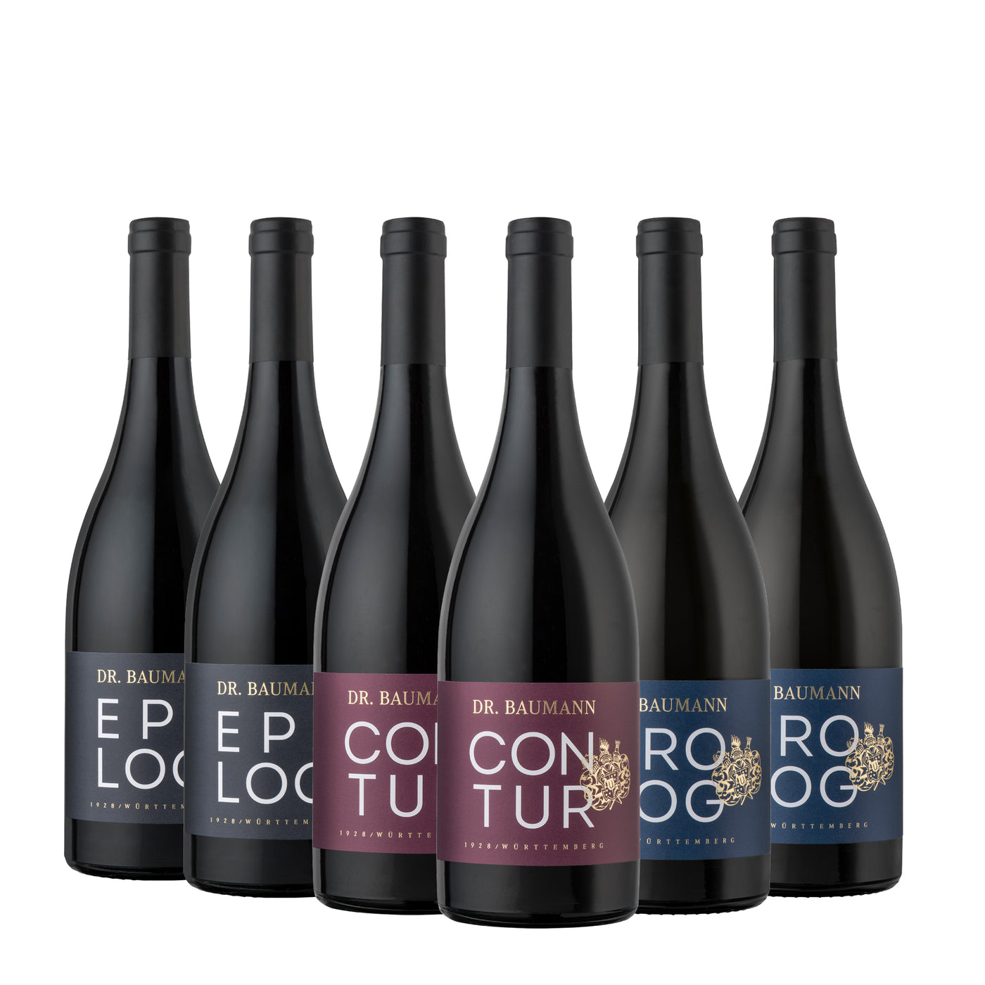 Weingut Dr. Baumann Trilogie Weinpaket bestehend aus Contur, Epilog und Prolog