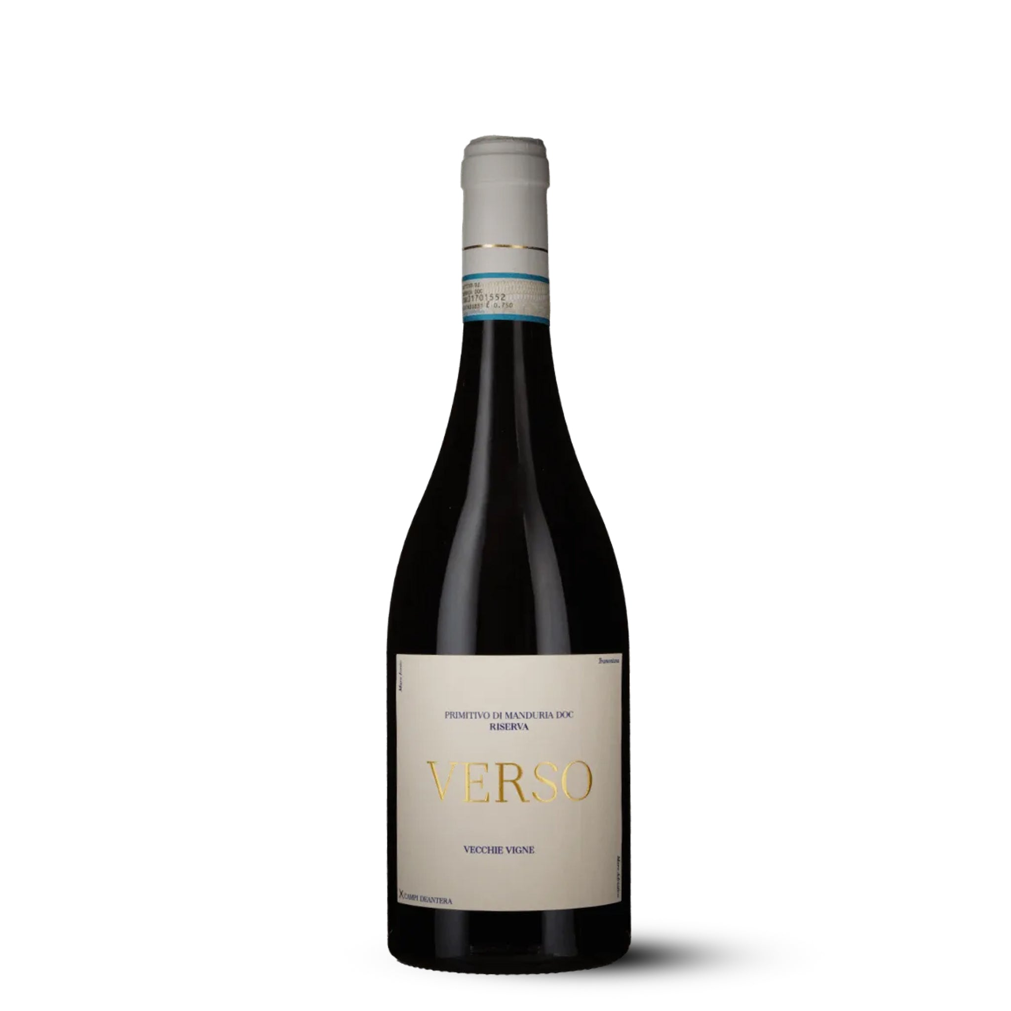 Primitivo di Manduria DOC. Vecchie Vigne Campi Deantera