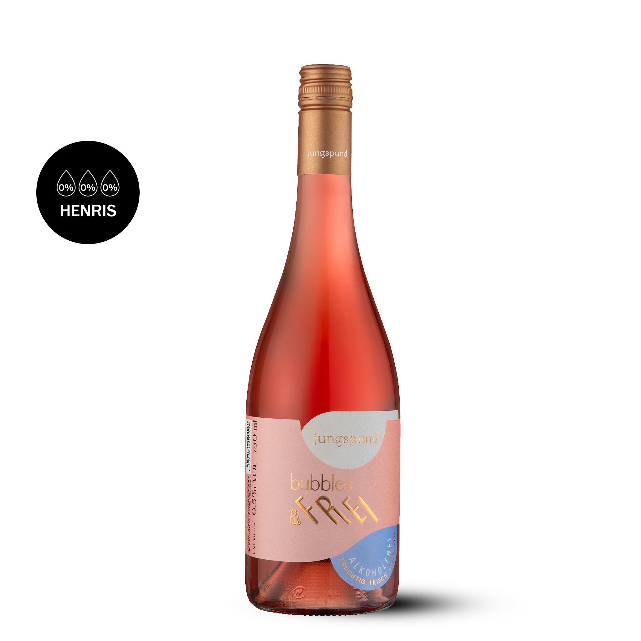 jungspund bubbles&frei Secco Rosé alkoholfrei